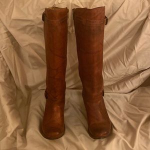 Brownish Red Barely Worn Frye Boots